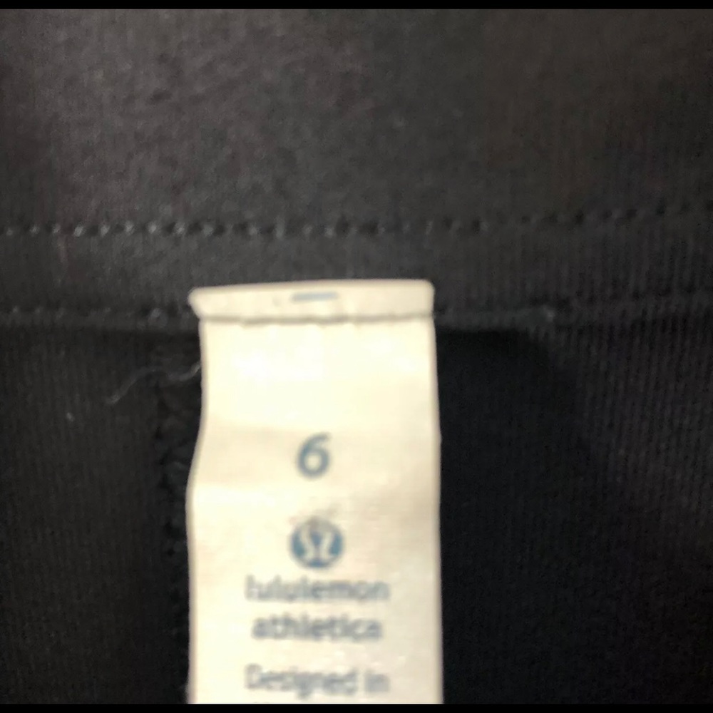 Lululemon SZ6 black jacket Ethos dance academy - Picture 7 of 8